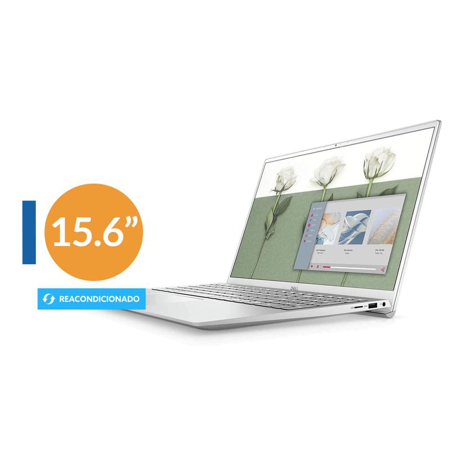 Notebook Dell Inspiron 15-5502 Reacondicionado / Plata / Intel Core I3 / 8 Gb Ram / Gr&aacute;ficos Intel Uhd / 128 Gb Ssd / 15.6 " (Teclado y sistema en ingles, configurable al espa&ntilde;ol) image number 0.0