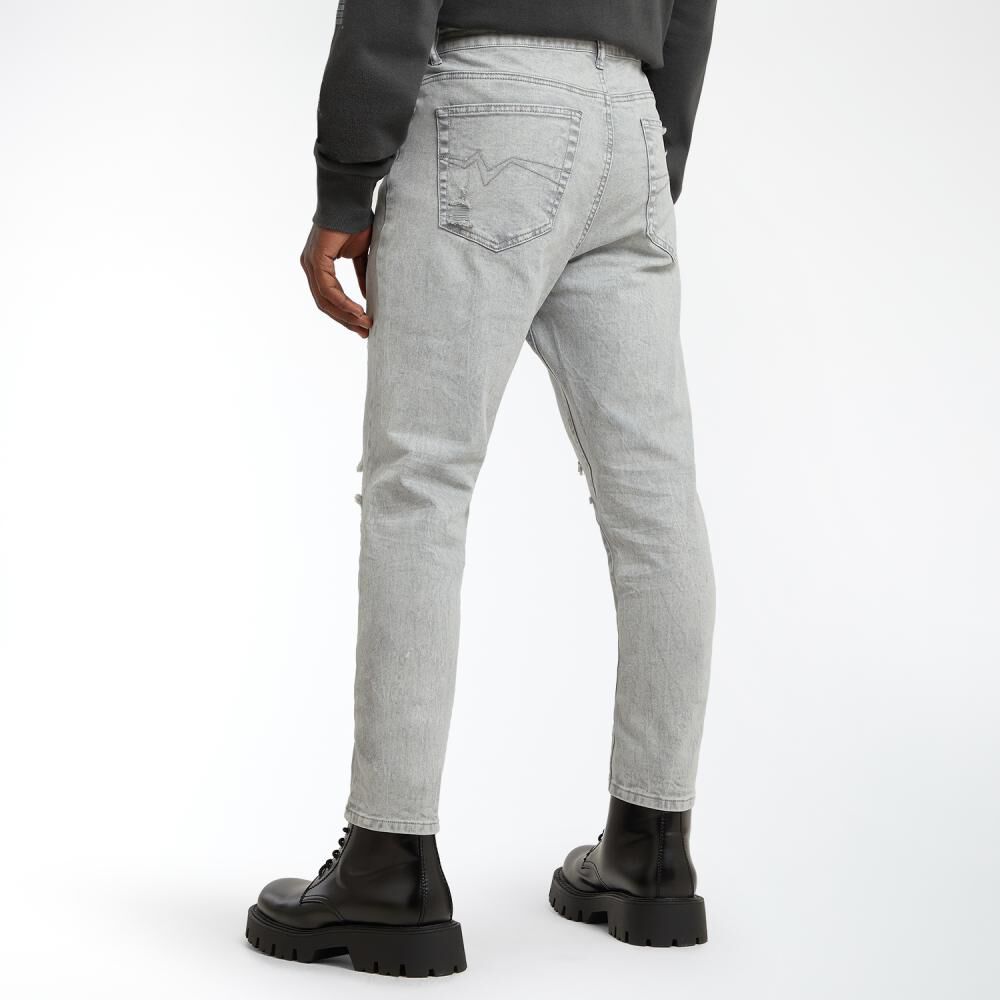 Jeans Rotura Tiro Normal Slim Hombre Rolly Go image number 3.0
