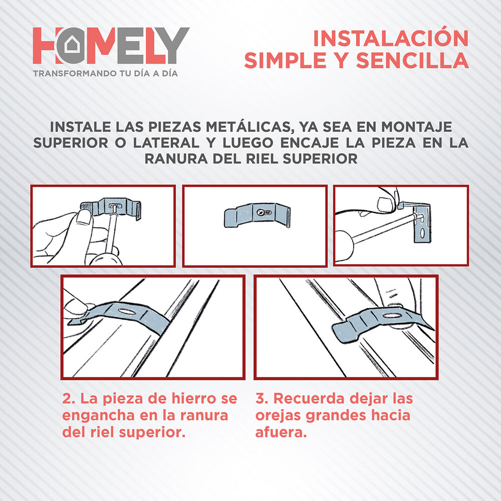 Cortinas Roller Duo 100% Dia Y Noche Zebra 120x200cm Homely image number 3.0