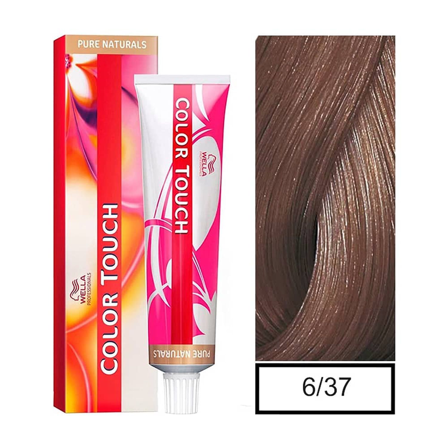 Tinte Para Cabello Wella Color Touch 6/37 Rubio Oscuro Dorado Marron 60ml image number 0.0