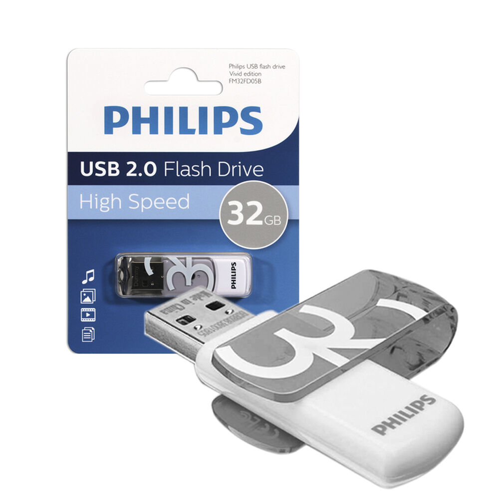 Pendrive Philips Vivid 32gb 2.0 Fm32fd05b/97 image number 1.0