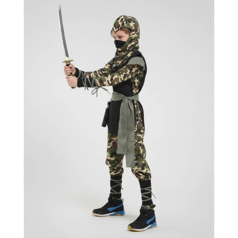 Disfraz Premium Ninja Dragon Esqueleto Camuflaje Infantil image number 8.0