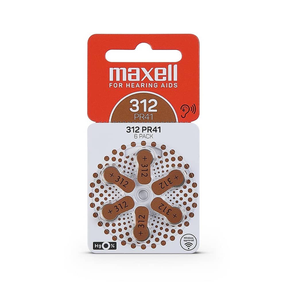 Pilas Para Aud&iacute;fonos Maxell Tama&ntilde;o 312 Auditivas 6un image number 0.0