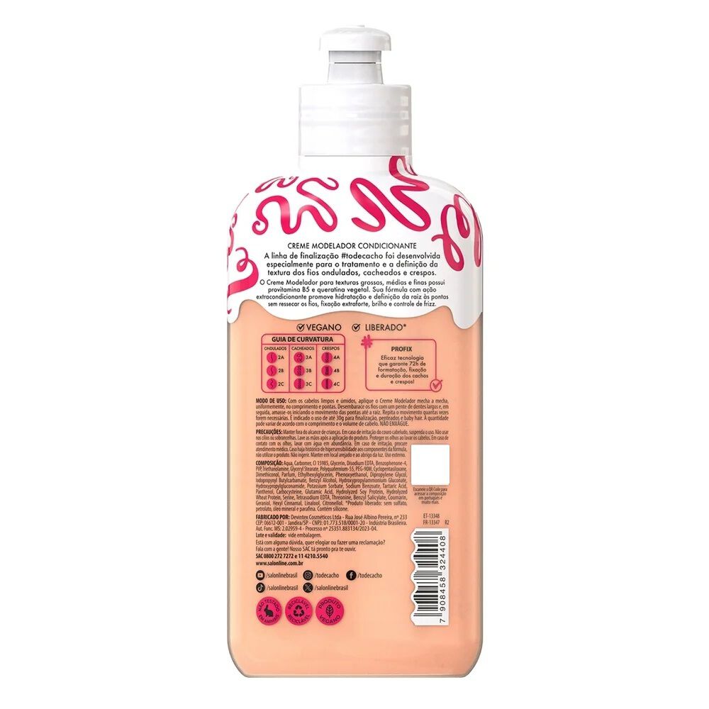 Gel Crema Modelador Cachos Dos Sonhos Extra Fuerte 310g Salon Line image number 1.0