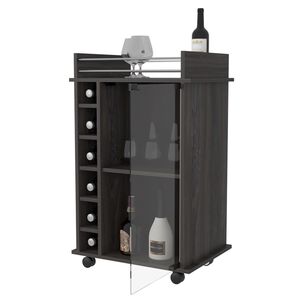 Bar Bajo 6 Botelleros 1 Puerta De Vidrio Fm-009