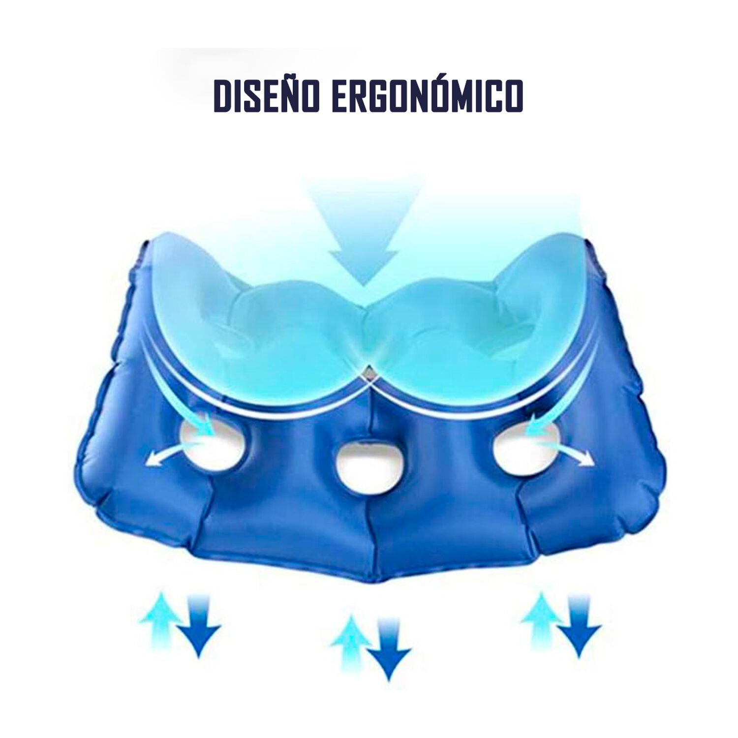 Cojin Antiescaras Para Silla De Ruedas Ortop&eacute;dico Inflable image number 3.0