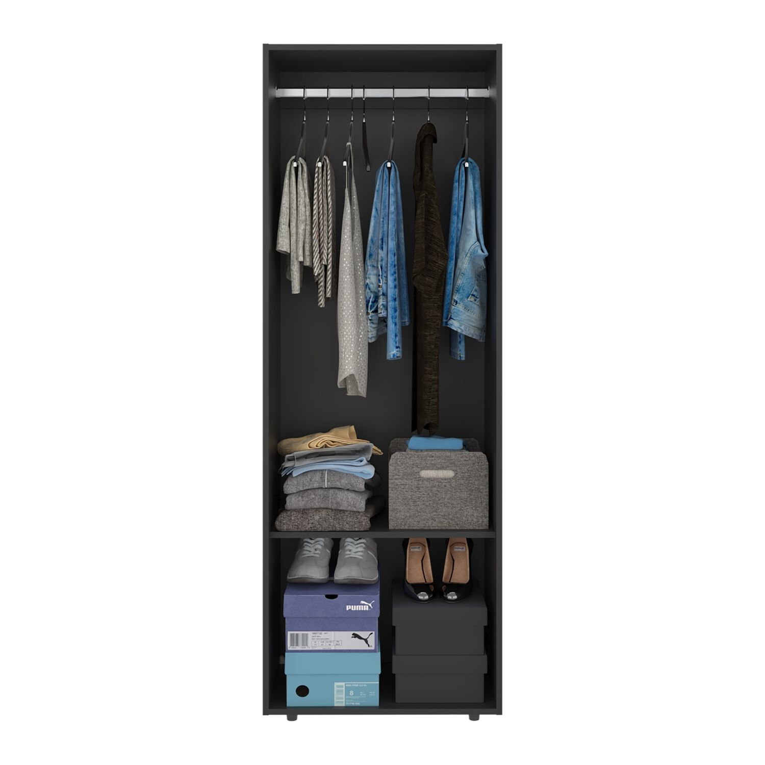 Closet 1 Colgador 2 Puertas 170x60x40,2 Cm image number 2.0