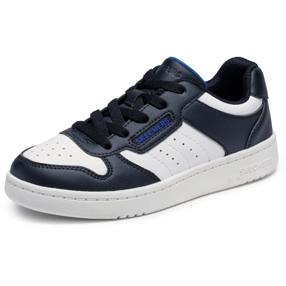 Zapatilla Juvenil Niño Skechers Quick Street Bkw image number 2.0