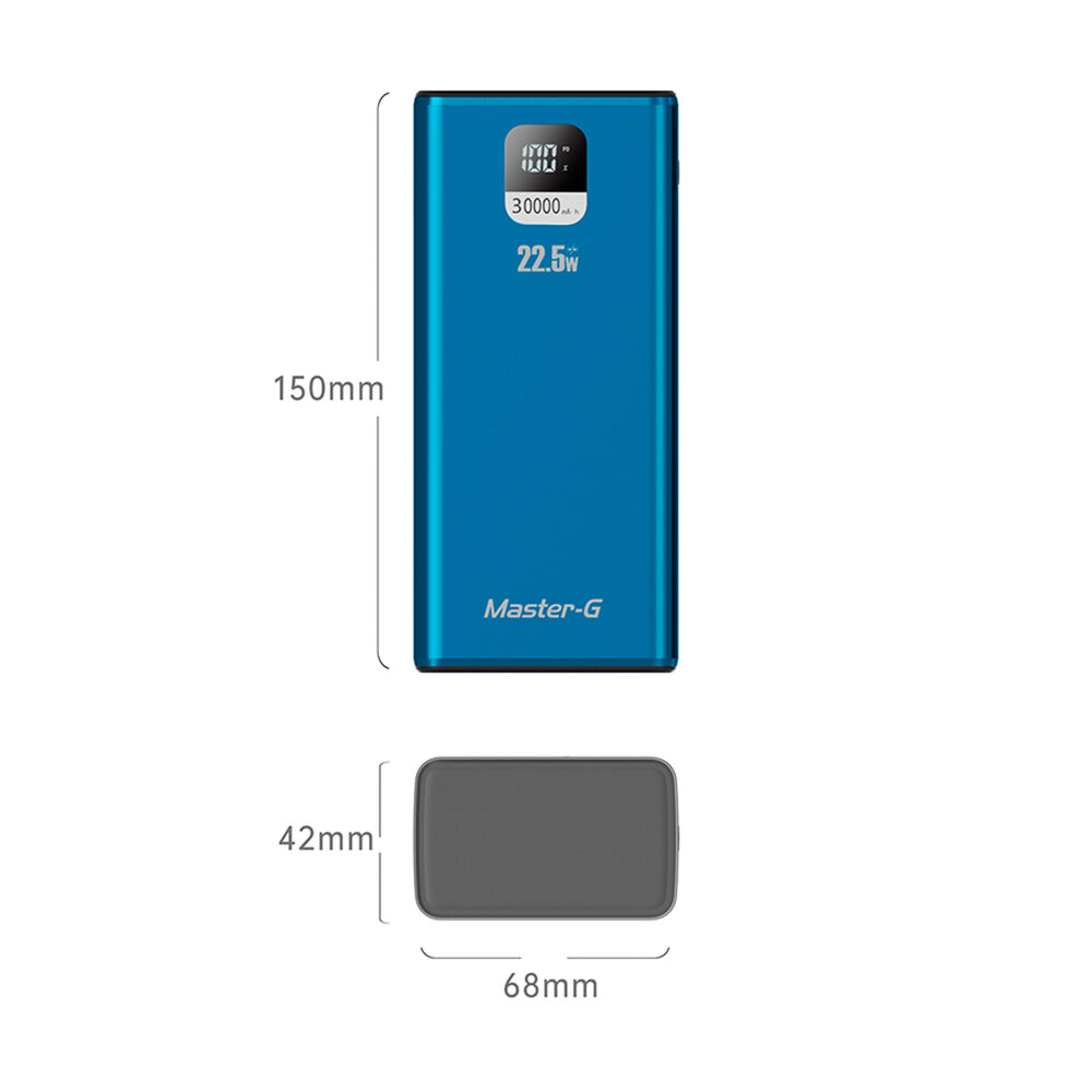 Cargador Portatil Bateria Power Bank Master-g 30000mah 22.5w image number 8.0