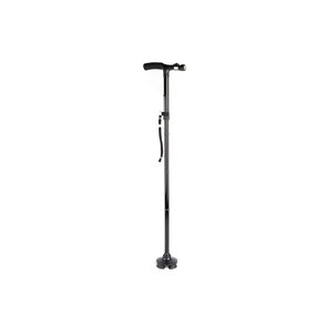 Bastón Plegable Con Luz Led Y 4 Puntos De Apoyo - Ps