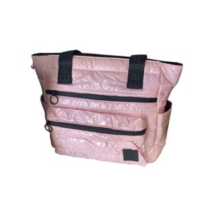 Bolso De Mano Acolchado Multibolsillos
