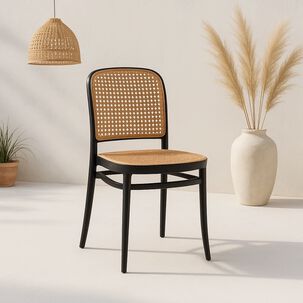 Silla Lombardía De Polipropileno - Negra