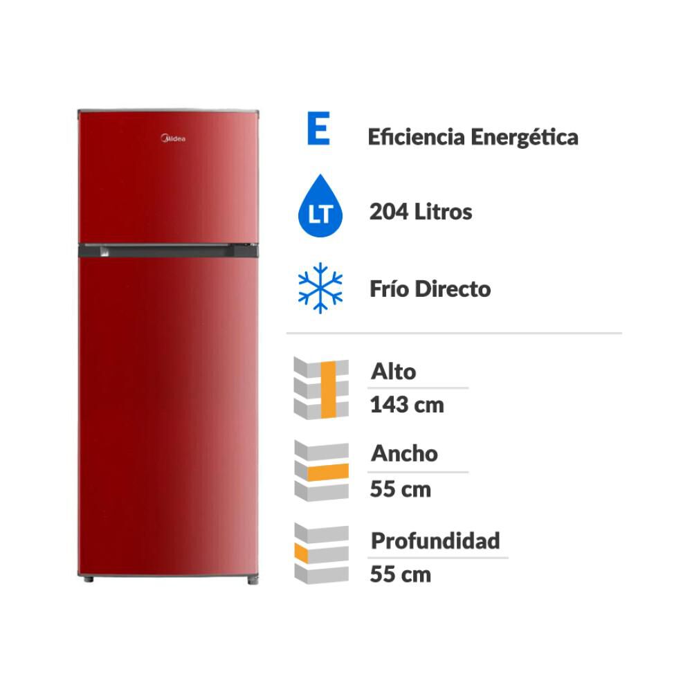 Refrigerador Top Freezer Midea MDRT294FGE13 / Fr&iacute;o Directo / 204 Litros / E image number 1.0