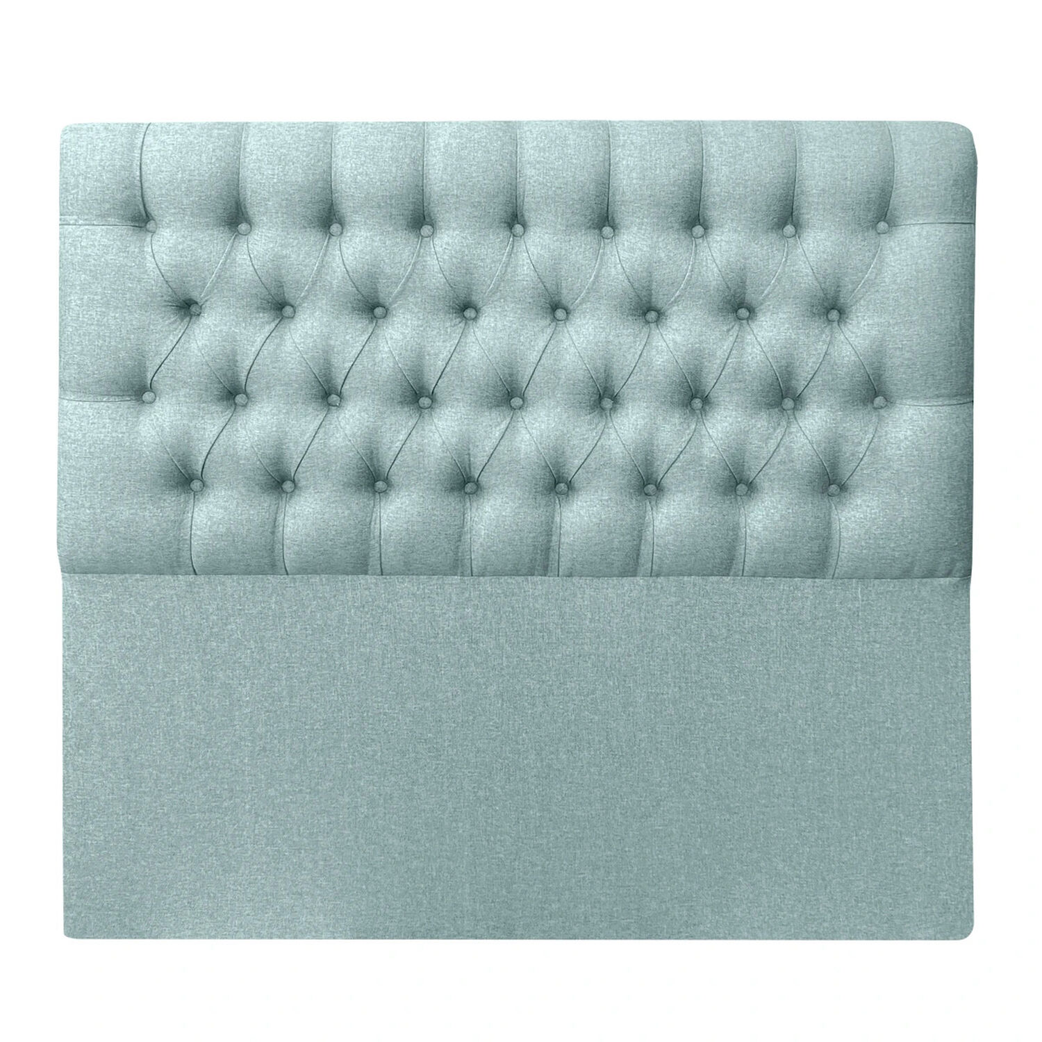 Respaldo De Cama Capiton&eacute; Premium Lino Verde Queen image number 0.0