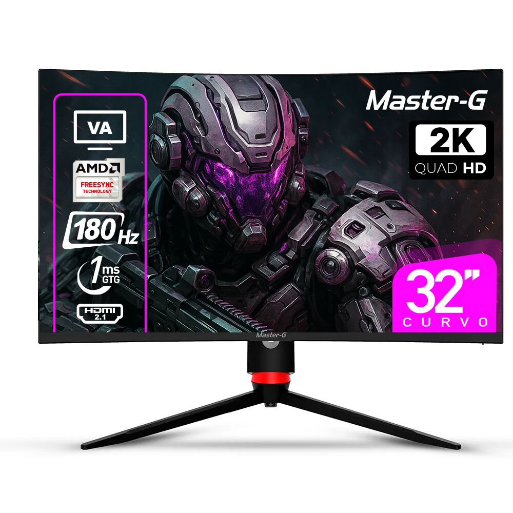 Monitor Gamer 32" Curvo Qhd 1440 Va 180hz 1ms Mgmg3240cq image number 0.0