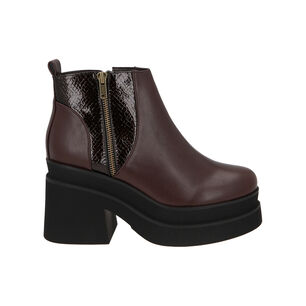 Botin Mujer Burdeo Yoice Police