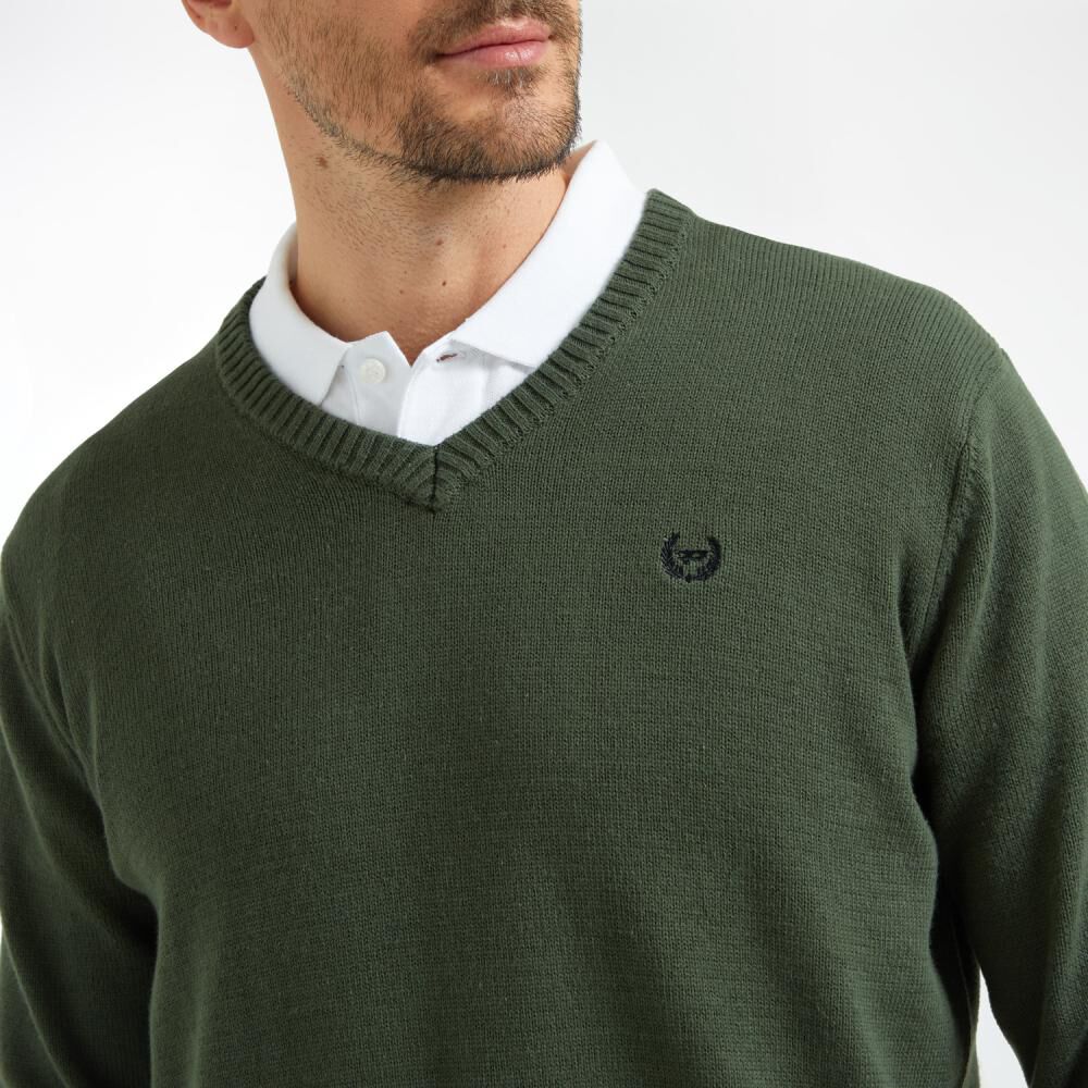 Sweater Básico Regular Cuello V Hombre Peroe image number 4.0