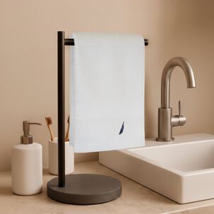 Set 2 Toallas Nautica Heaven Cara+mano 100% Algod&oacute;n Alta Calidad Blanco