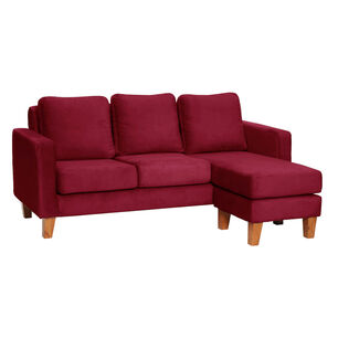 Seccional Venecia Intercambiable Tela Velvet Burdeo