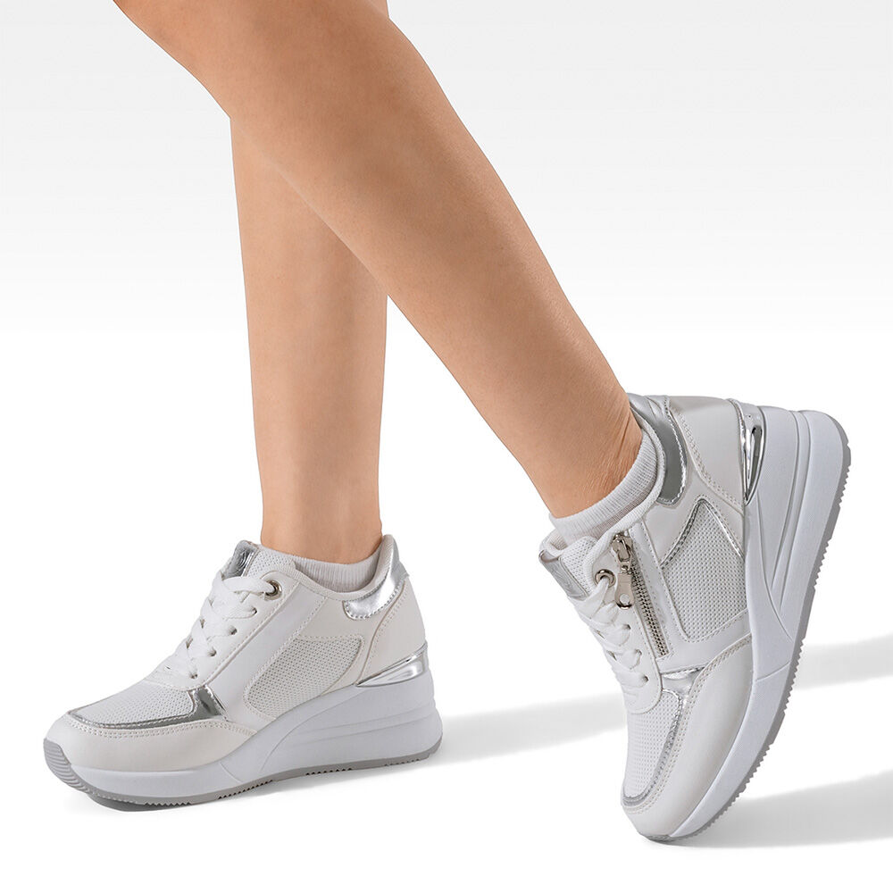 Zapatilla Deportiva Taco Cu&ntilde;a Malla Mujer Weide Jll60 image number 1.0