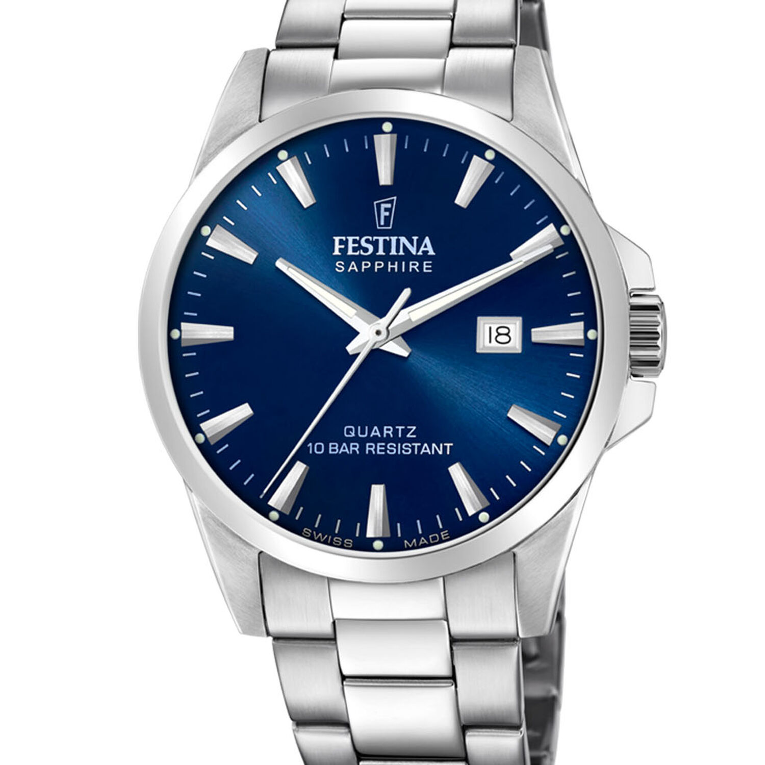 Reloj F20024/3 Festina Swiss Azul Hombre Swiss Made image number 0.0