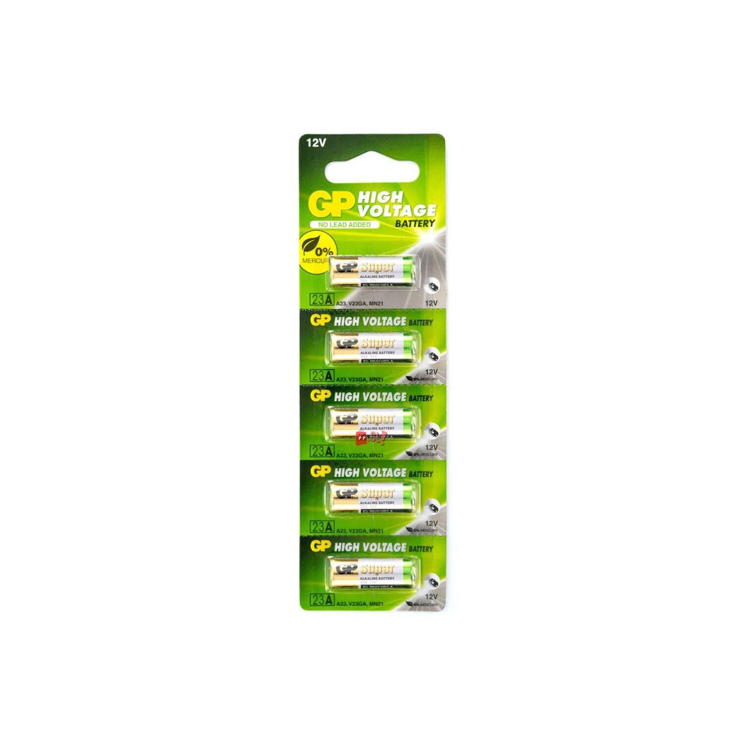 5 Pilas Gp 23a 12v High Voltaje Alcalina - Ps image number 0.0