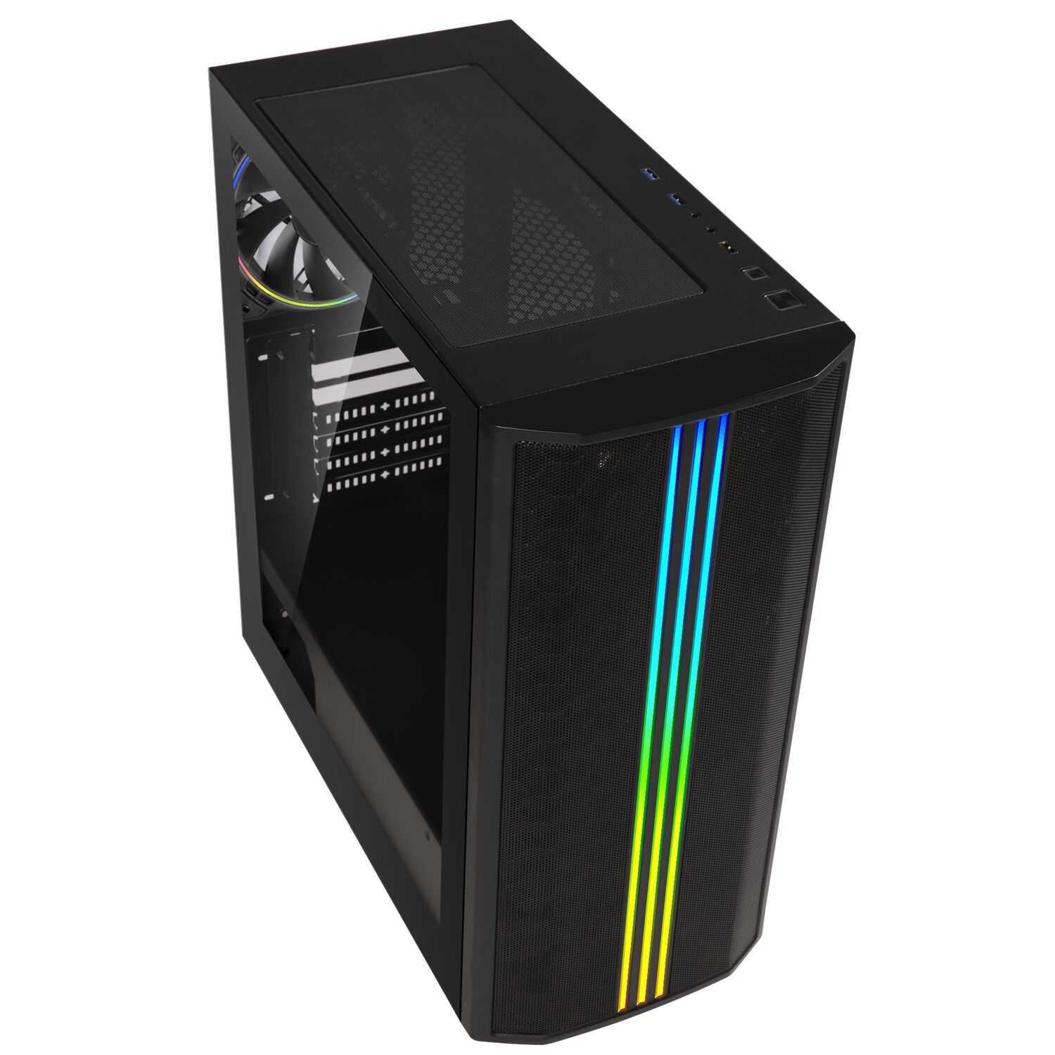 Gabinete Bitfenix/ ​​saber Atx / 3 Ventiladores/ Negro image number 9.0