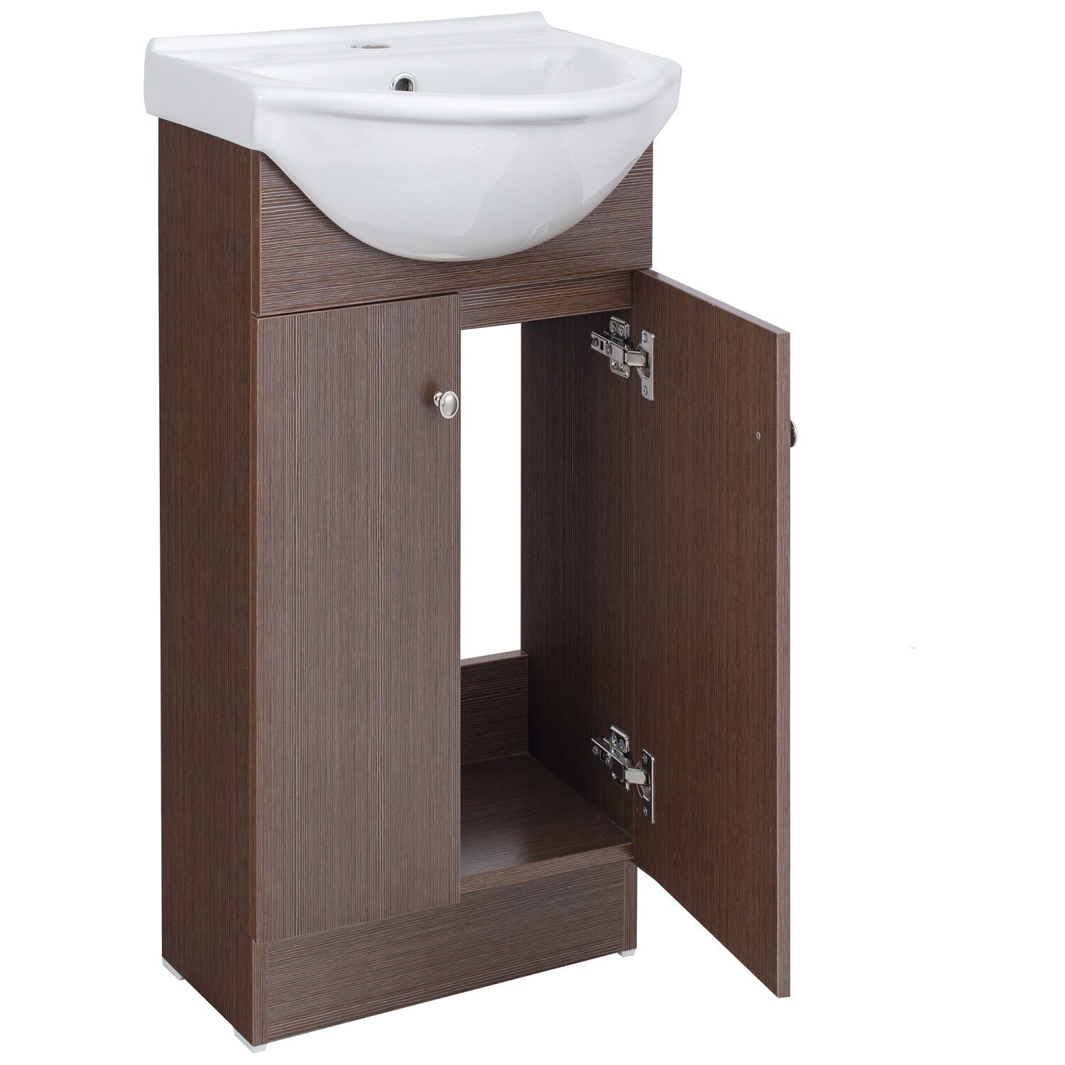 Kit Mueble Vanitorio Domsa Mb40z Nogal Oscuro 44x35x89cm image number 2.0