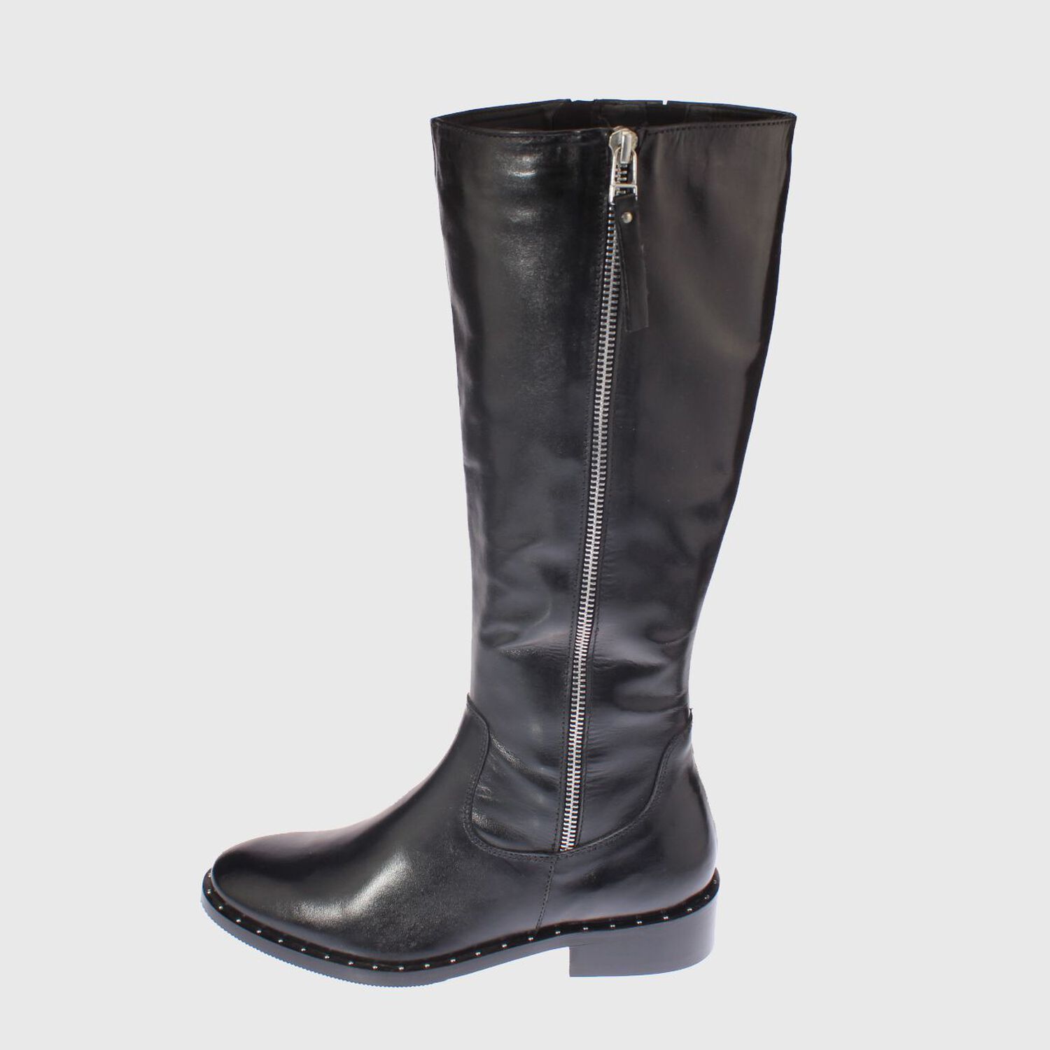 Bota Cuero Negro V&iacute;a Franca Art. 511982315negro image number 4.0