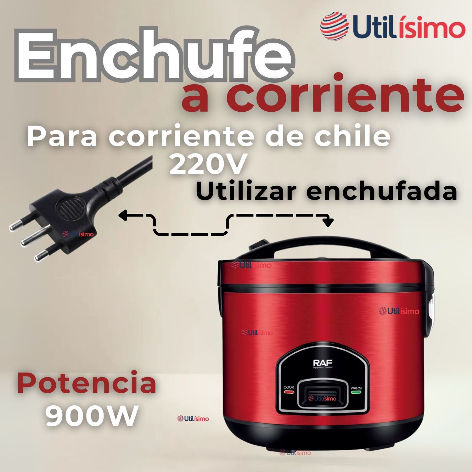 Olla Arrocera Multifuncional El&eacute;ctrica 5 Litros 900w De Potencia image number 6.0