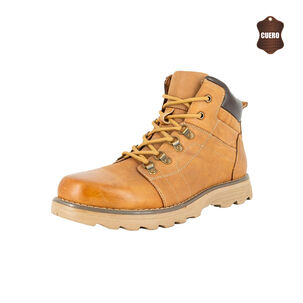 Botin De Cuero Leon Caramelo London Adixt