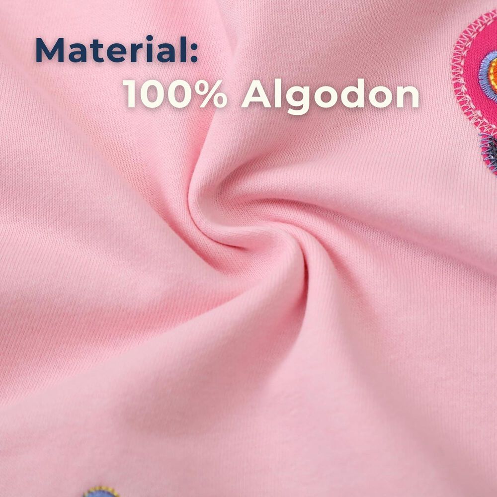 Polerón Niño Manga Larga 100% Algodón Rosa Mariposa image number 4.0