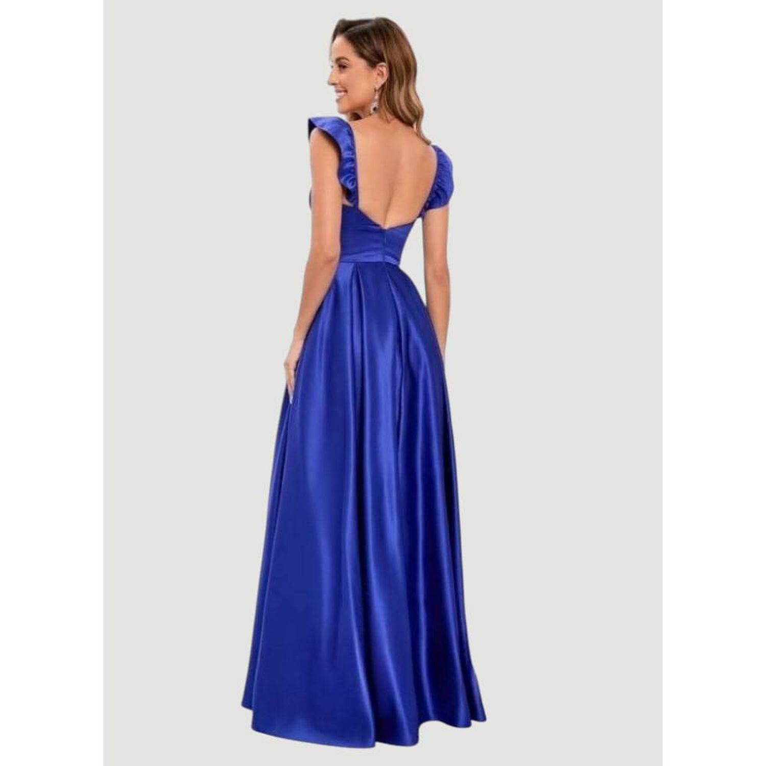 Vestido Maxi Satin - Olivia image number 1.0