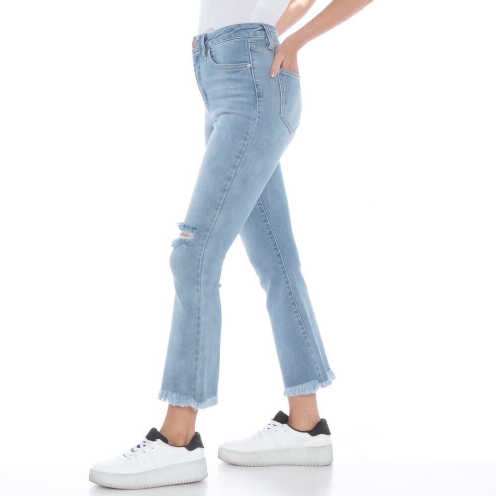 Jeans Basta Deflecada Tiro Alto Flare Crop Mujer Wados image number 1.0
