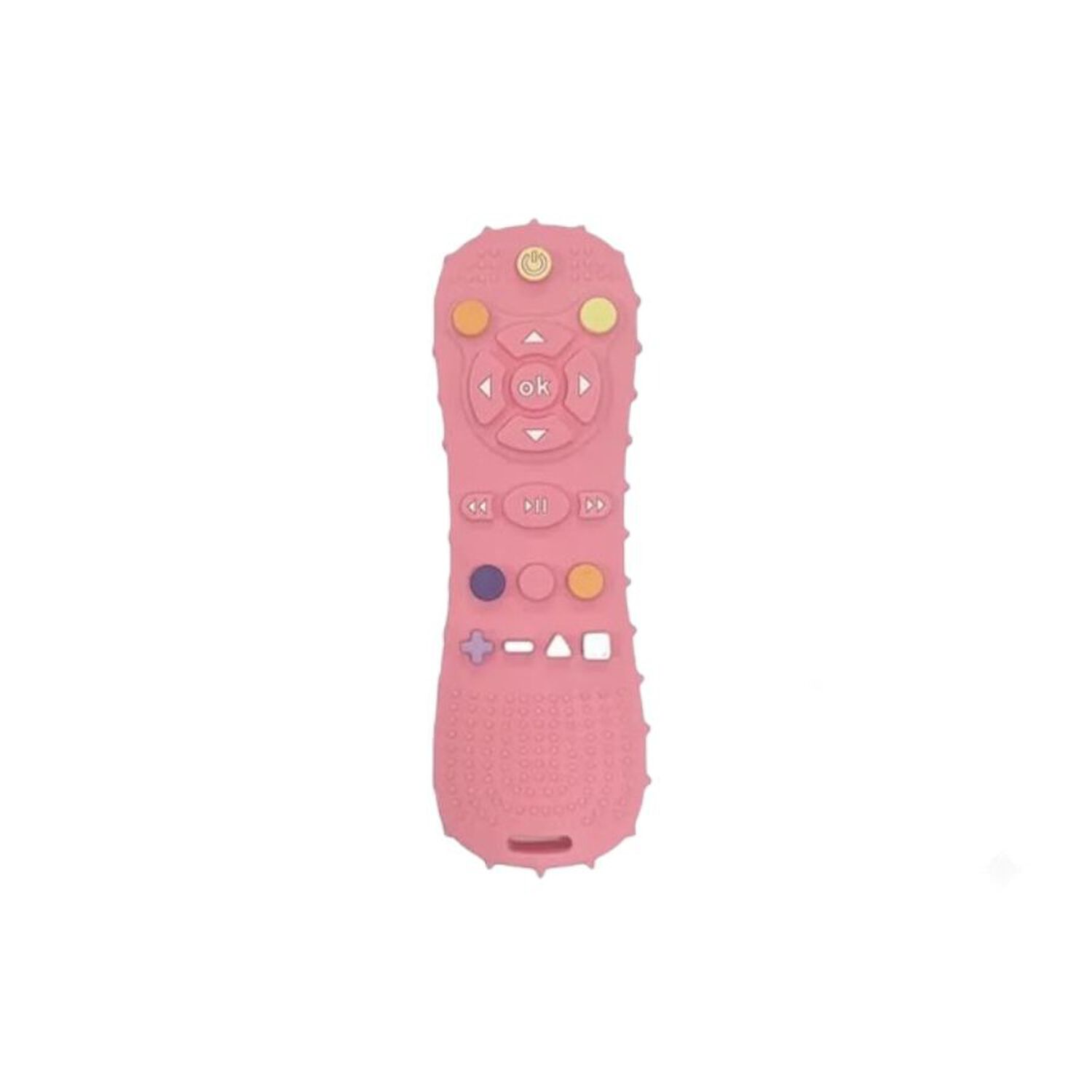 Mordedor Beb&eacute; Control Remoto Silicona Alivia Dolor Enc&iacute;as Rosa image number 0.0