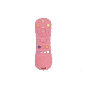 Mordedor Beb&eacute; Control Remoto Silicona Alivia Dolor Enc&iacute;as Rosa