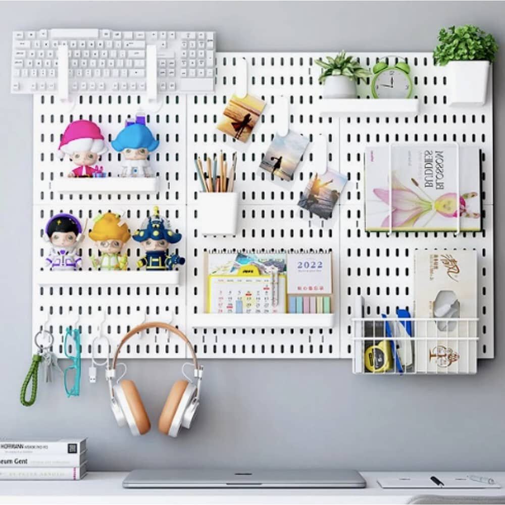 Organizador De Escritorio Pegado A La Pared Blanco image number 4.0