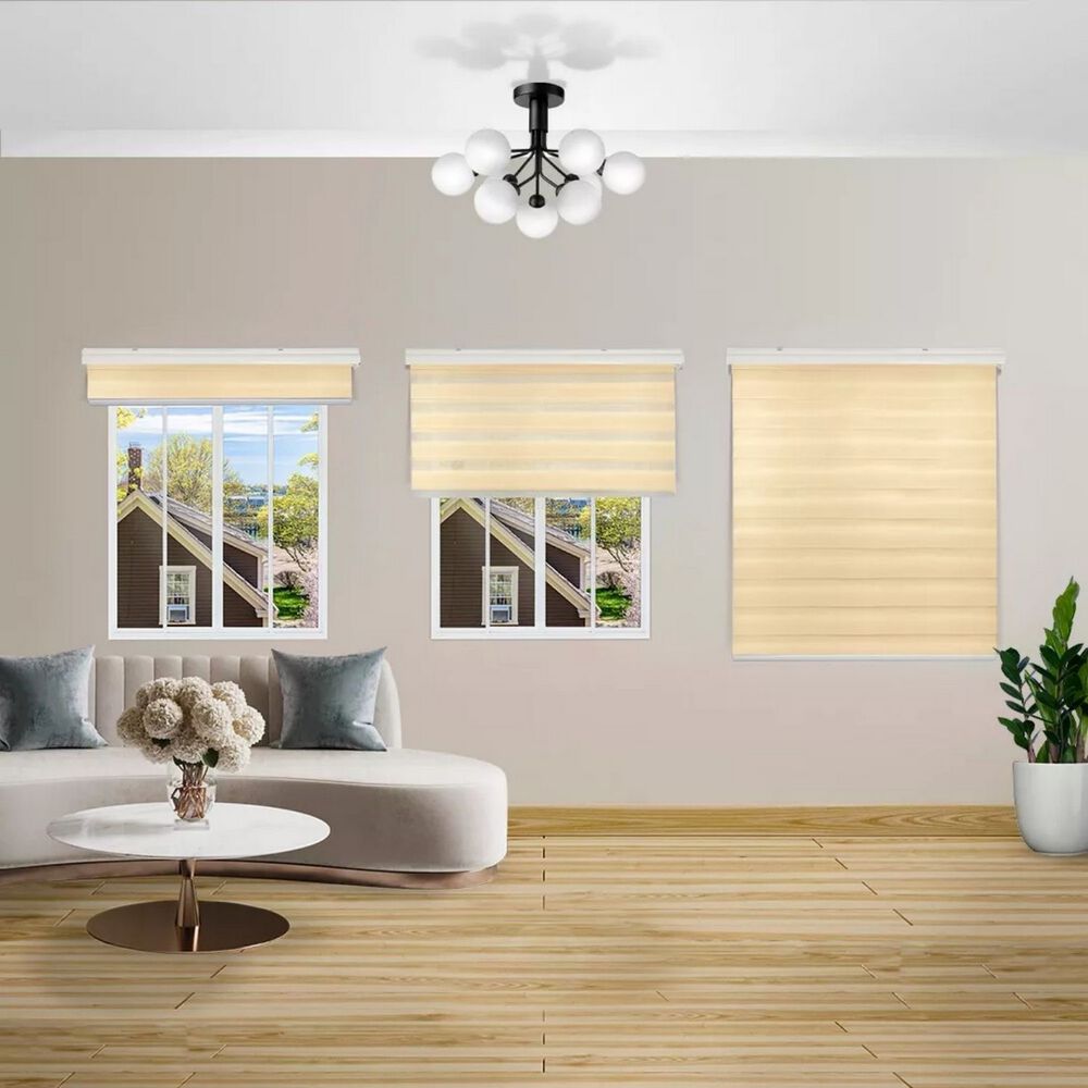 Cortina Roller Dúo Zebra Día Noche Beige 120 X 200 Cm image number 5.0