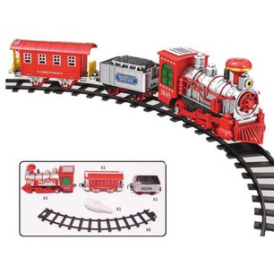 Tren Navidad A Pilas 73 Cm.