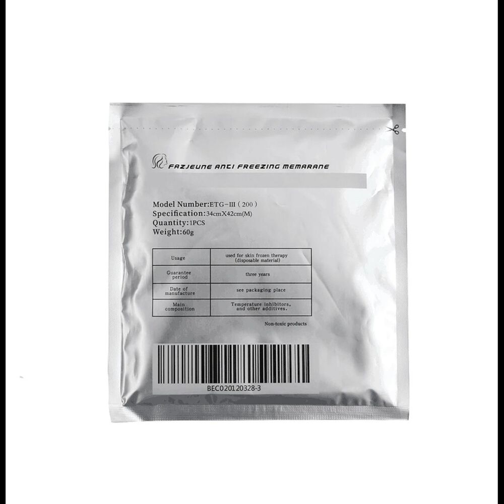 Pack X 10 Membrana Anticongelante Criolipolisis Crioterapia image number 1.0