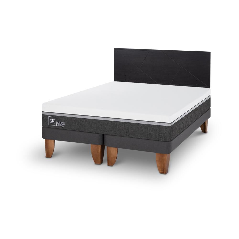 Cama Europea Cic Ortopedic Advance / 2 Plazas / Base Dividida + Respaldo image number 4.0