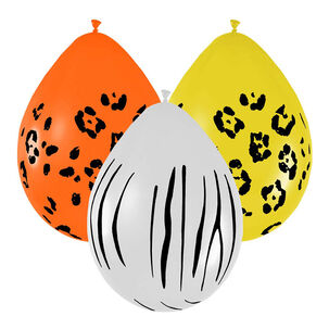 Set 12 Un. Globo Animal Print Impreso N9 Big Party