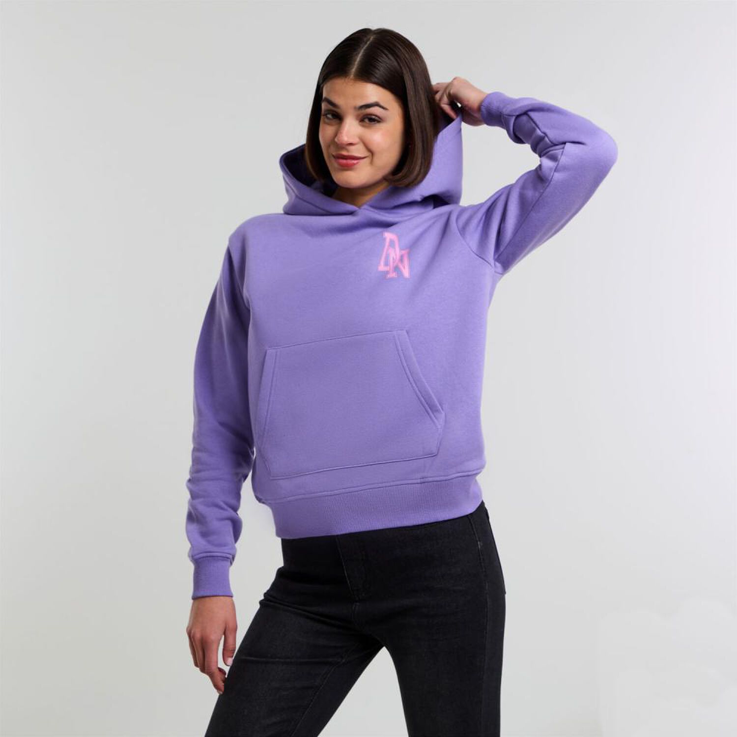 Poler&oacute;n Hoodie Print Manga Larga Cuello Redondo Con Capucha Mujer Rolly Go image number 2.0