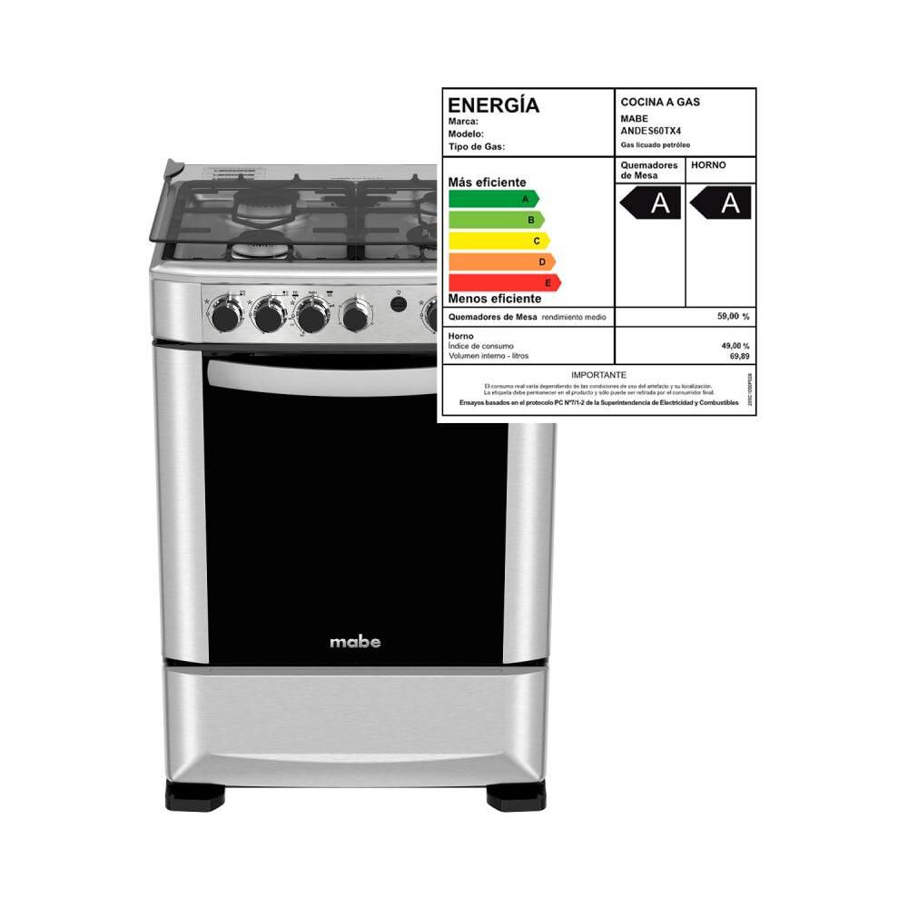 Cocina Mabe ANDES60TX4 / 4 Quemadores image number 7.0
