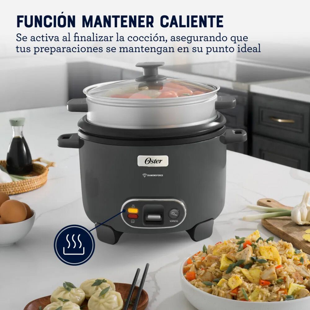 Arrocera Oster 12 Tazas Sofrito Y Vaporera Mod 2212406 image number 6.0