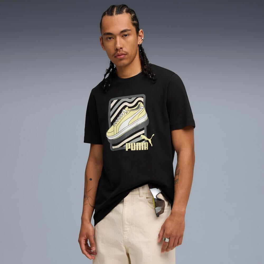 Polera Deportiva Hombre Puma Graphic Sneaker Tee image number 2.0