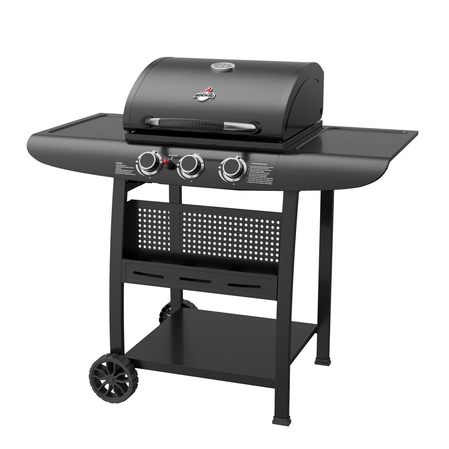 Parrilla A Gas 3 Quemadores Kansas Black image number 3.0
