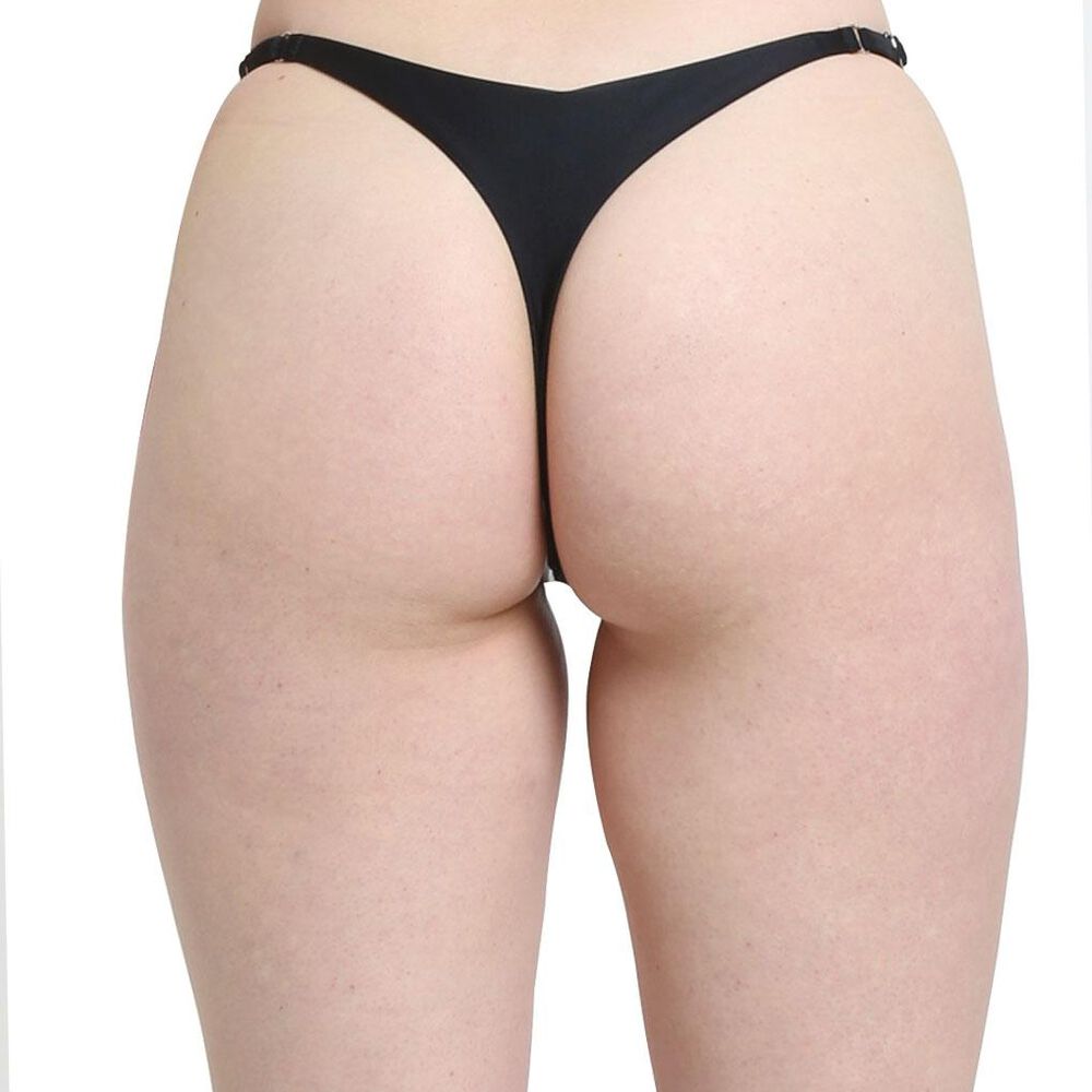 Bikini Colaless Cadera Ajustable Negro image number 1.0