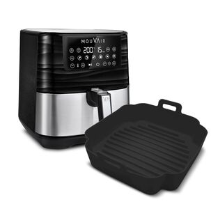 Freidora De Aire 5.5l Mouvair Gourmet + Molde Negro