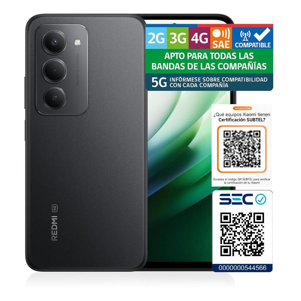 Smartphone Xiaomi Redmi 15 / 5G / 256 GB / Negro /Liberado image number 8.0
